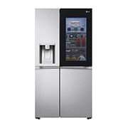 LG 635L InstaView Door in Door™ Side by Side (Metal Sorbet), Energiklasse E, Vand-/isdispenser uden vandtilkobling, Smart Diagnosis™ med Wi-Fi, GSXV91MBAE