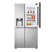 LG 635L InstaView Door in Door™ Side by Side (Metal Sorbet), Energiklasse E, Vand-/isdispenser uden vandtilkobling, Smart Diagnosis™ med Wi-Fi, GSXV91MBAE