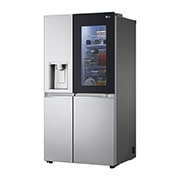 LG 635L InstaView Door in Door™ Side by Side (Metal Sorbet), Energiklasse F, Vand-/isdispenser uden vandtilkobling, Smart Diagnosis™ med Wi-Fi, GSXV91MBAF
