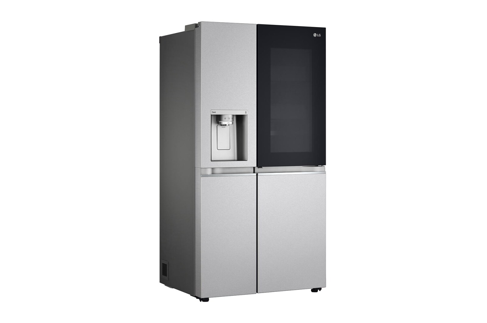 LG 635L InstaView Door in Door™ Side by Side (Metal Sorbet), Energiklasse F, Vand-/isdispenser uden vandtilkobling, Smart Diagnosis™ med Wi-Fi, GSXV91MBAF