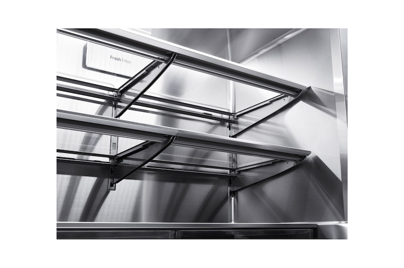 LG SIGNATURE - 643L InstaView Door™ in Door French Door (Noble Steel) Energy Class F, Vand-/isdispenser med vandtilkobling og Smart Diagnosis™ med Wi-Fi
