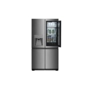 LG SIGNATURE - 643L InstaView Door™ in Door French Door (Noble Steel) Energy Class F, Vand-/isdispenser med vandtilkobling og Smart Diagnosis™ med Wi-Fi, LSR100