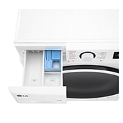 LG 9kg / 6 kg Kombineret vaskemaskine/tørretumbler(Hvid) - Steam, Energiklasse A/D, TurboWash™360, AI DD™, Smart Diagnosis™, CV50T6S2E1