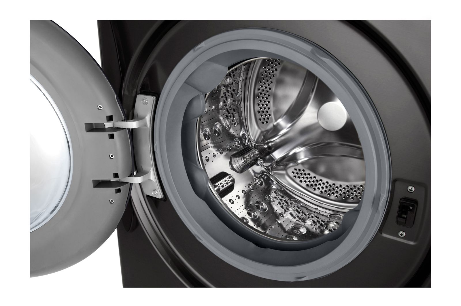 LG 11 kg / 6 kg Kombineret vaskemaskine/tørretumbler(Sort) - Steam, Energiklasse A/D, TurboWash™360, AI DD™, Smart Diagnosis™ med Wi-Fi, P4Y7ERPYZ