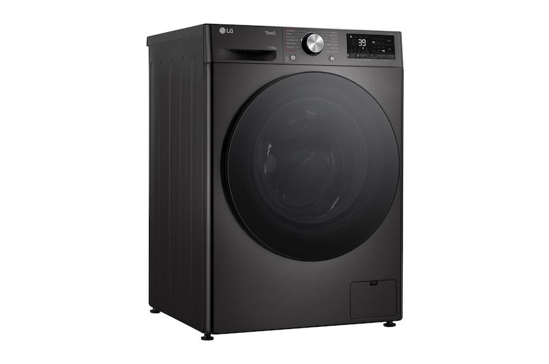 LG 11 kg / 6 kg Kombineret vaskemaskine/tørretumbler(Sort) - Steam, Energiklasse A/D, TurboWash™360, AI DD™, Smart Diagnosis™ med Wi-Fi, P4Y7ERPYZ