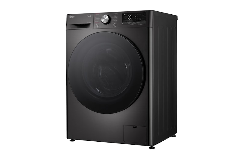 LG 11 kg / 6 kg Kombineret vaskemaskine/tørretumbler(Sort) - Steam, Energiklasse A/D, TurboWash™360, AI DD™, Smart Diagnosis™ med Wi-Fi, P4Y7ERPYZ