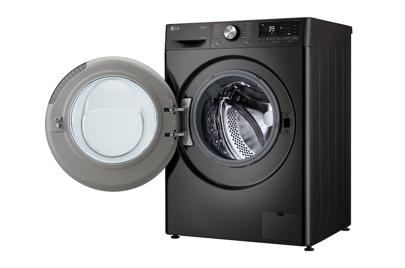 LG 11 kg / 6 kg Kombineret vaskemaskine/tørretumbler(Sort) - Steam, Energiklasse A/D, TurboWash™360, AI DD™, Smart Diagnosis™ med Wi-Fi, P4Y7ERPYZ