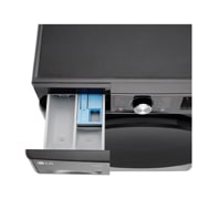 LG 11 kg / 6 kg Kombineret vaskemaskine/tørretumbler(Sort) - Steam, Energiklasse A/D, TurboWash™360, AI DD™, Smart Diagnosis™ med Wi-Fi, P4Y7ERPYZ