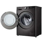 LG 11 kg / 6 kg Kombineret vaskemaskine/tørretumbler(Sort) - Steam, Energiklasse A/D, TurboWash™360, AI DD™, Smart Diagnosis™ med Wi-Fi, P4Y7ERPYZ