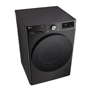 LG 11 kg / 6 kg Kombineret vaskemaskine/tørretumbler(Sort) - Steam, Energiklasse A/D, TurboWash™360, AI DD™, Smart Diagnosis™ med Wi-Fi, P4Y7ERPYZ