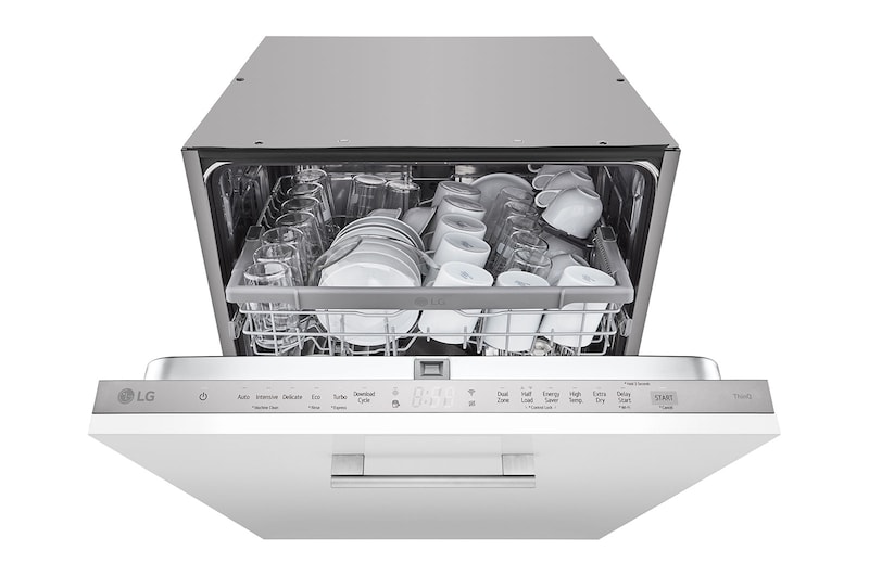 LG QuadWash™ Opvaskemaskine (til indbygget), Energiklasse D og Smart Diagnosis™ med Wi-Fi, DB242TX