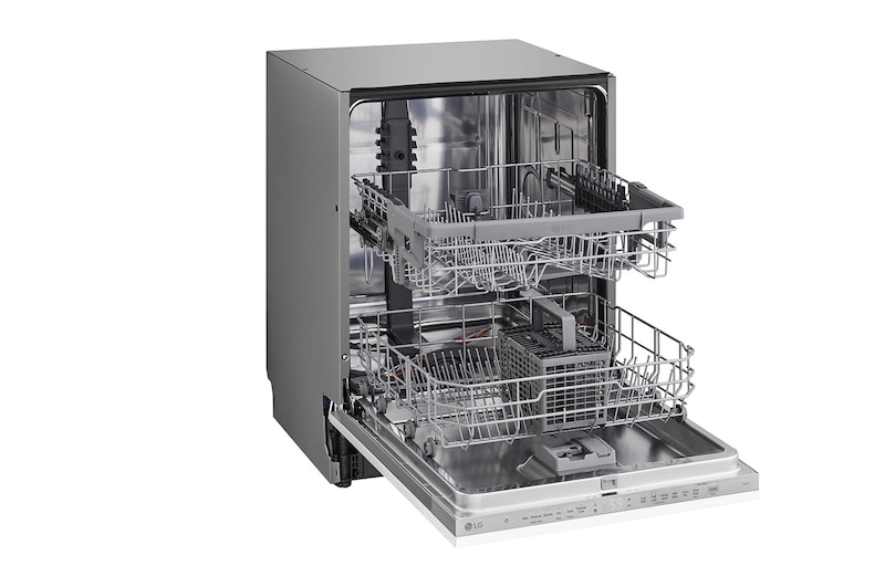 LG QuadWash™ Opvaskemaskine (til indbygget), Energiklasse D og Smart Diagnosis™ med Wi-Fi, DB242TX