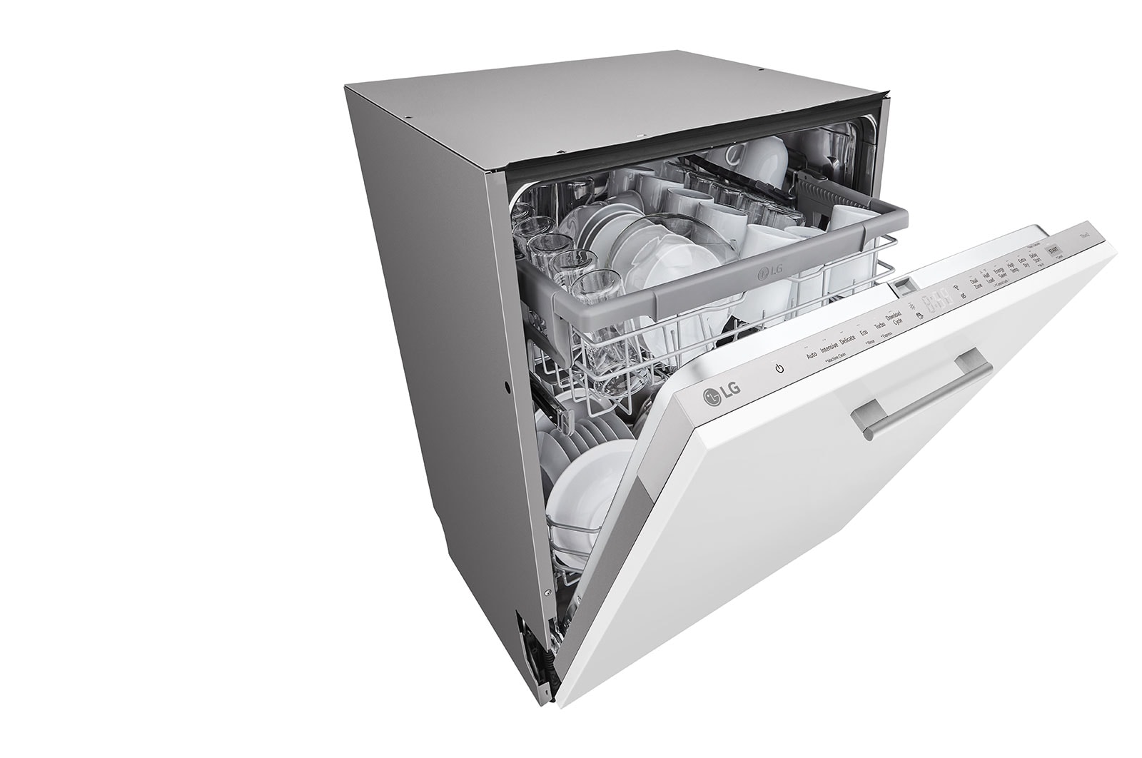 LG QuadWash™ Opvaskemaskine (til indbygget), Energiklasse D og Smart Diagnosis™ med Wi-Fi, DB242TX