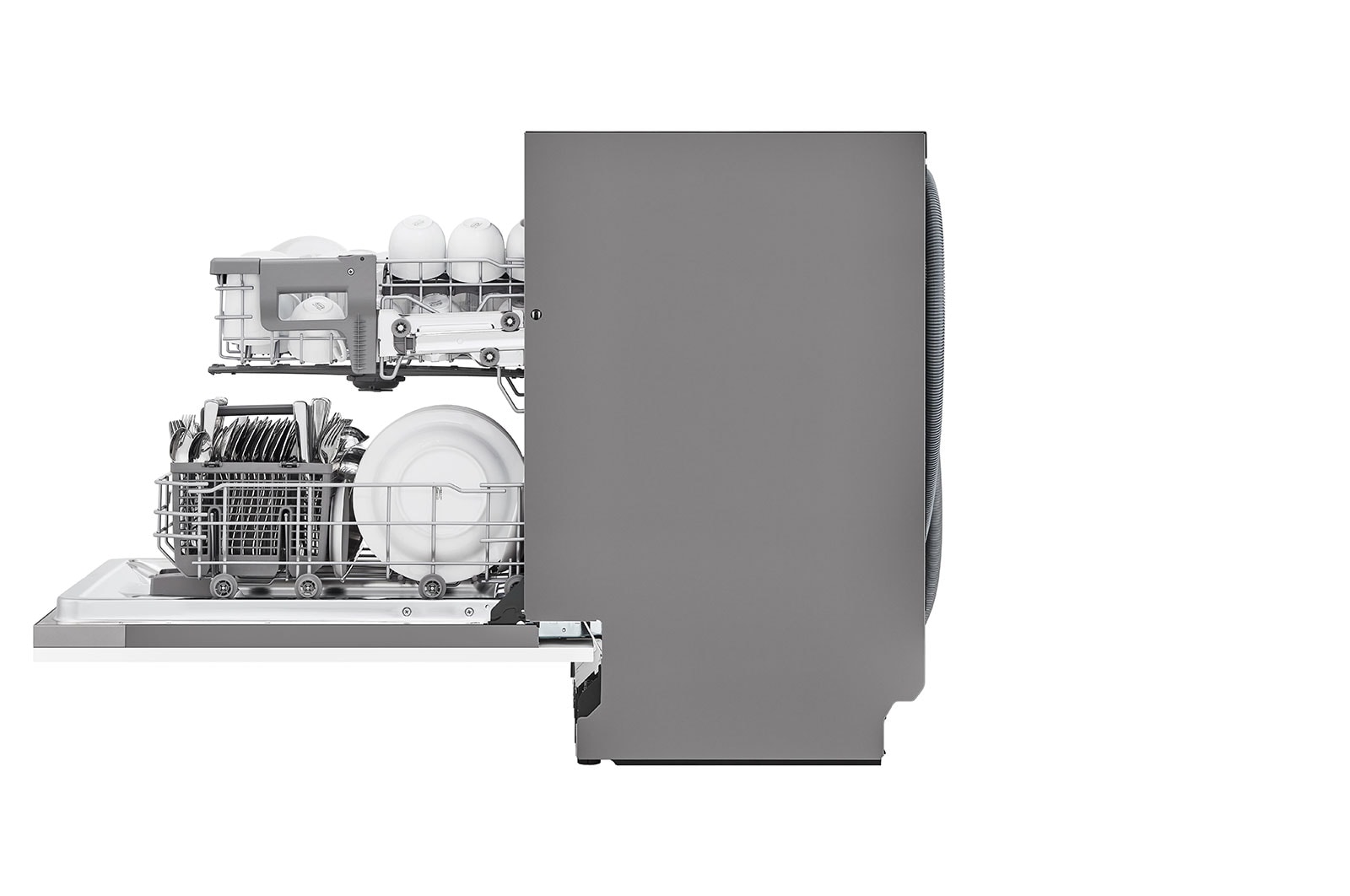 LG QuadWash™ Opvaskemaskine (til indbygget), Energiklasse D og Smart Diagnosis™ med Wi-Fi, DB242TX