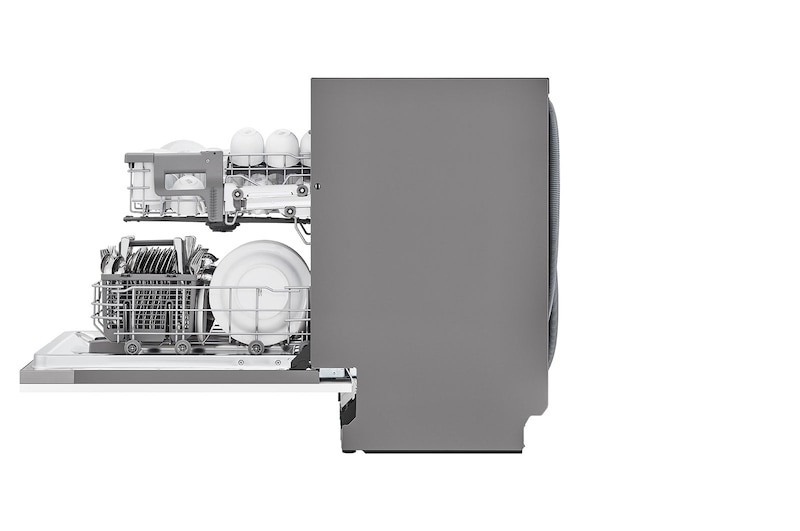 LG QuadWash™ Opvaskemaskine (til indbygget), Energiklasse D og Smart Diagnosis™ med Wi-Fi, DB242TX