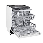 LG QuadWash™ Oppvaskemaskine (Hvid) Energiklasse D, Auto Open Dry-funktion og Smart Diagnosis™ med Wi-Fi, DU325FW