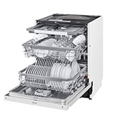 LG QuadWash™ Oppvaskemaskine (Hvid) Energiklasse D, Auto Open Dry-funktion og Smart Diagnosis™ med Wi-Fi, DU325FW