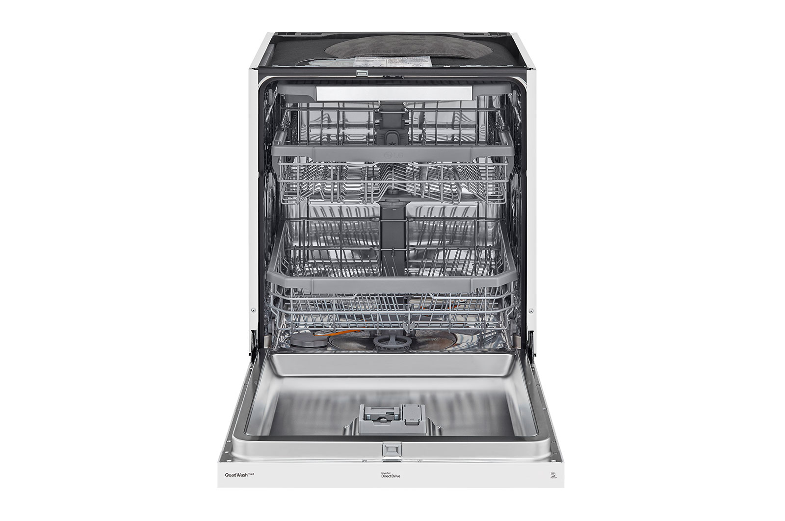 LG QuadWash™ Oppvaskemaskine (Hvid) Energiklasse C, Auto Open Dry-funktion og Smart Diagnosis™ med Wi-Fi, DU355FW