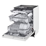 LG QuadWash™ Oppvaskemaskine (Hvid) Energiklasse C, Auto Open Dry-funktion og Smart Diagnosis™ med Wi-Fi, DU355FW