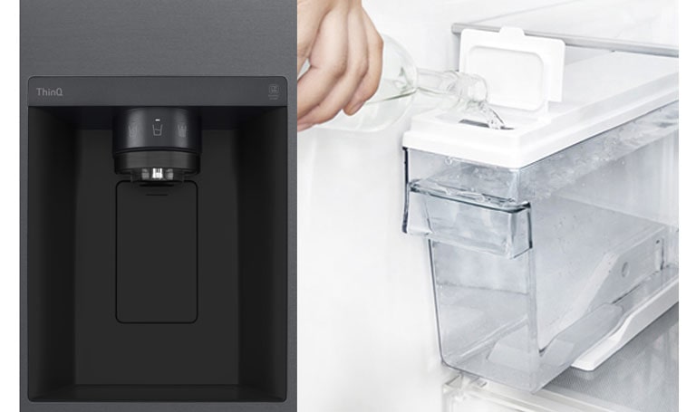 Vand- og isdispenser uden vandtilslutning