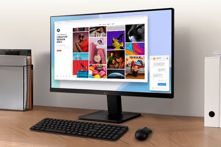 23,8" Fuld HD IPS-skærm.