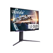 LG 27'' UltraGear™ OLED gamingskærm QHD med 240 Hz opdateringshastighed og en reaktionstid på 0,03 ms (GtG), 27GR95QE-B