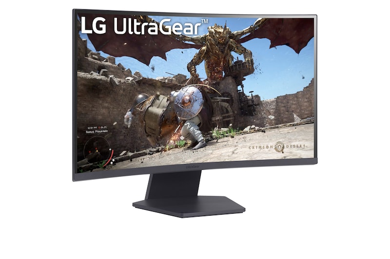 LG 27" UltraGear™ 1000R kurvet gaming-skærm | QHD, 1ms (GtG), 180 Hz, 27GS60QC-B