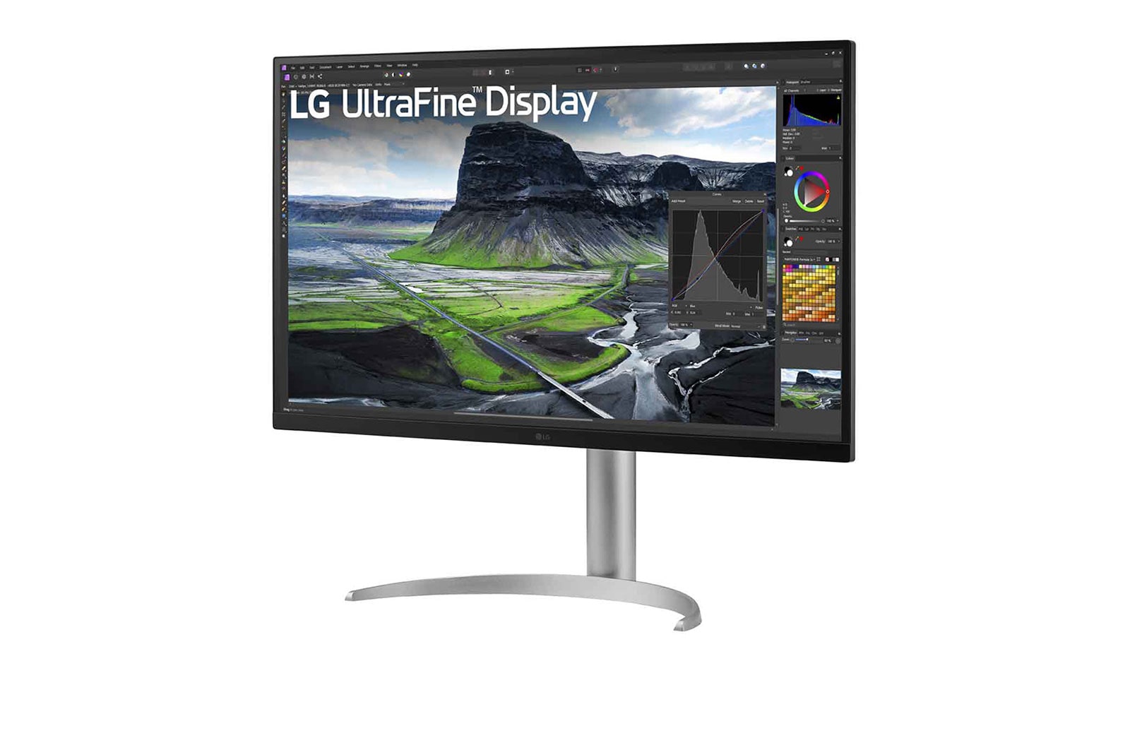 LG 32" UHD 4K IPS-skærm med kontrastforhold på 2000:1, 32UQ850V-W
