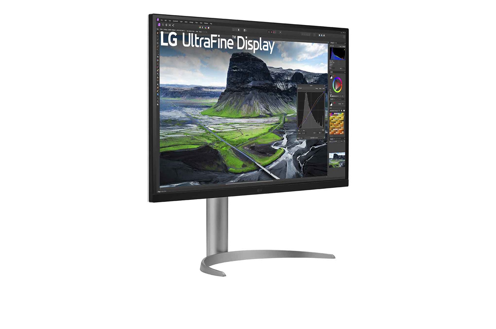 LG 32" UHD 4K IPS-skærm med kontrastforhold på 2000:1, 32UQ850V-W