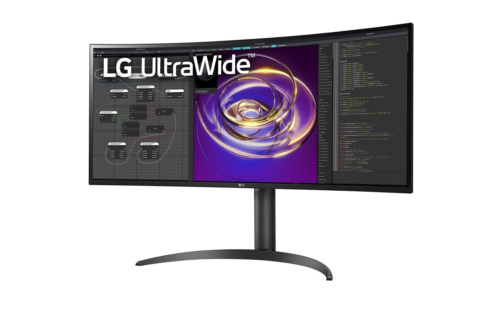 LG 34" Curved UltraWide™ QHD Display / HDR10 / IPS with DCI-P3 95% (Typ.) / MaxxAudio® (7Wx2) / USB Type-C™ / AMD FreeSync™\t, 34WP85CN-B