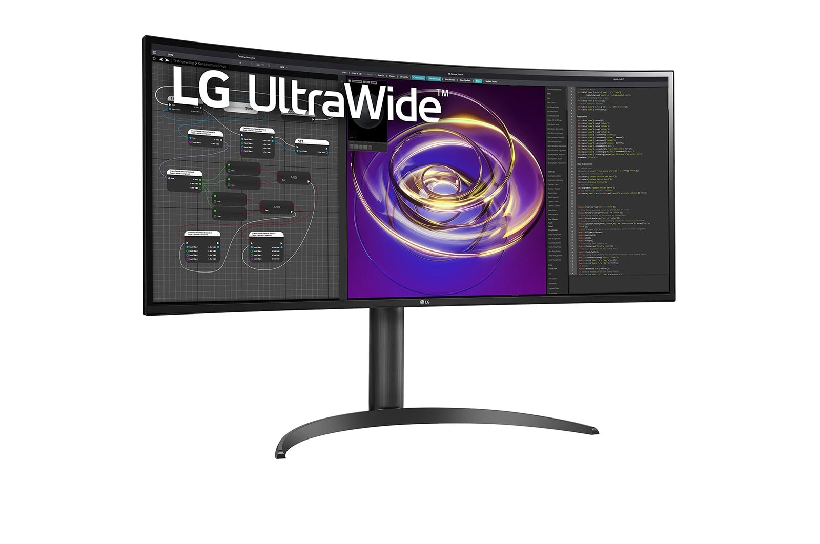 LG 34" Curved UltraWide™ QHD Display / HDR10 / IPS with DCI-P3 95% (Typ.) / MaxxAudio® (7Wx2) / USB Type-C™ / AMD FreeSync™\t, 34WP85CN-B