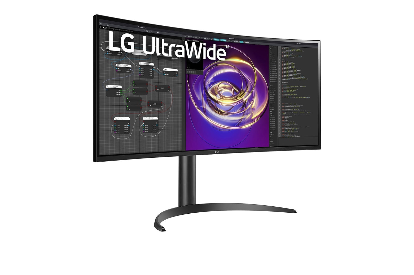 LG 34" Curved UltraWide™ QHD Display / HDR10 / IPS with DCI-P3 95% (Typ.) / MaxxAudio® (7Wx2) / USB Type-C™ / AMD FreeSync™\t, 34WP85CN-B