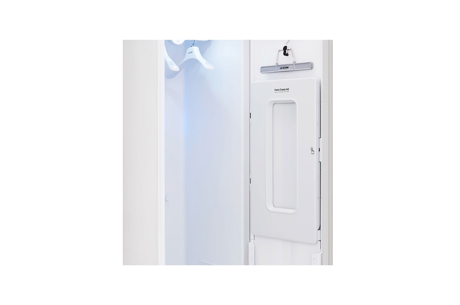 LG 5.2kg LG Styler med hvid dør, TrueSteam® og Wi-Fi, S3WF