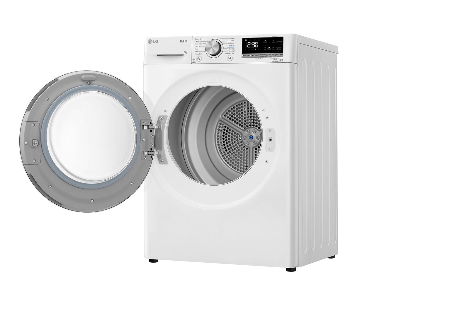 LG 8-kg DUAL Inverter Heat Pump™ -tørretumbler med Eco Hybrid™ og Varmepumpe Teknologi, P0AOTR1W9