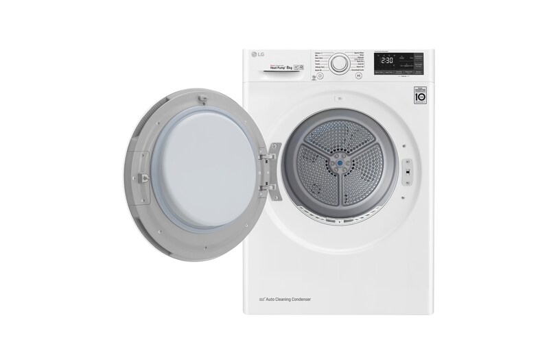 LG 8-kg DUAL Inverter Heat Pump™ -tørretumbler med ™ Eco Hybrid™ og Varmepumpe Teknologi, RC80U2AV0W