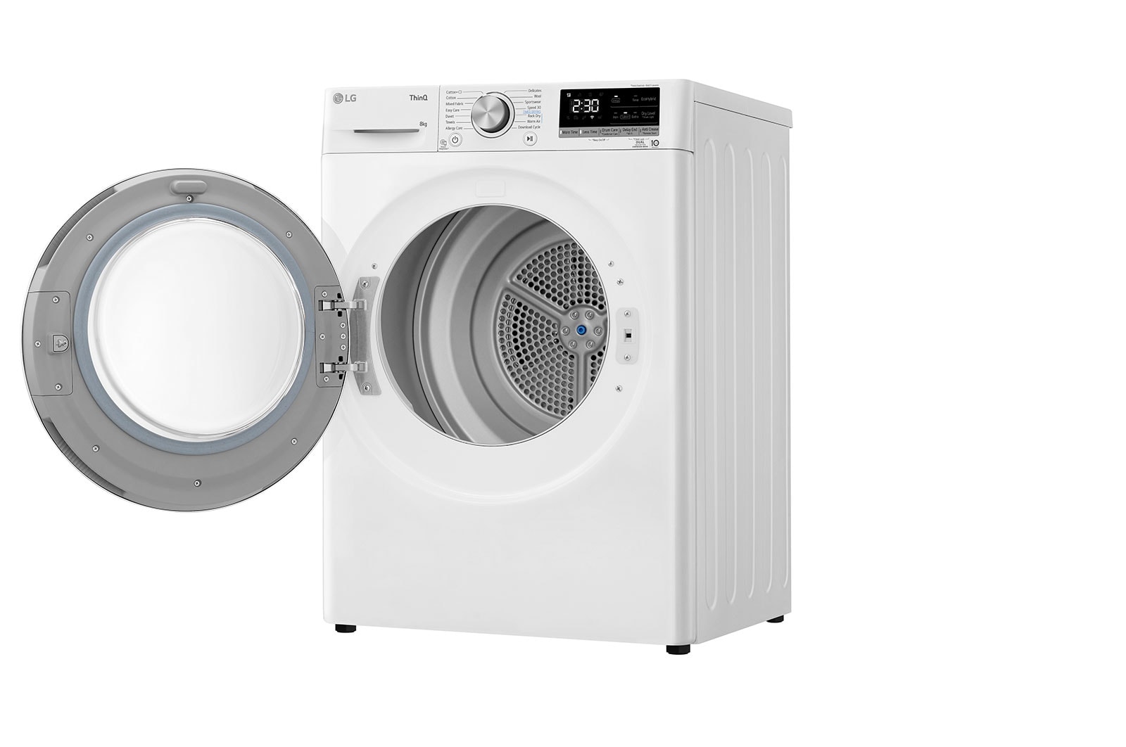 LG 8-kg DUAL Inverter Heat Pump™ -tørretumbler med Eco Hybrid™ og Varmepumpe Teknologi, RH80V9AV7N