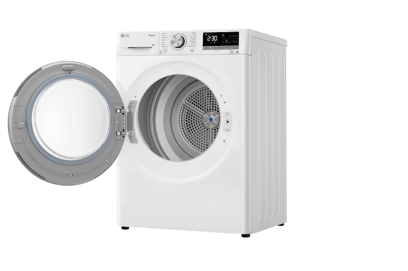 LG 8-kg DUAL Inverter Heat Pump™ -tørretumbler med Eco Hybrid™ og Varmepumpe Teknologi, RH80V9AV7N