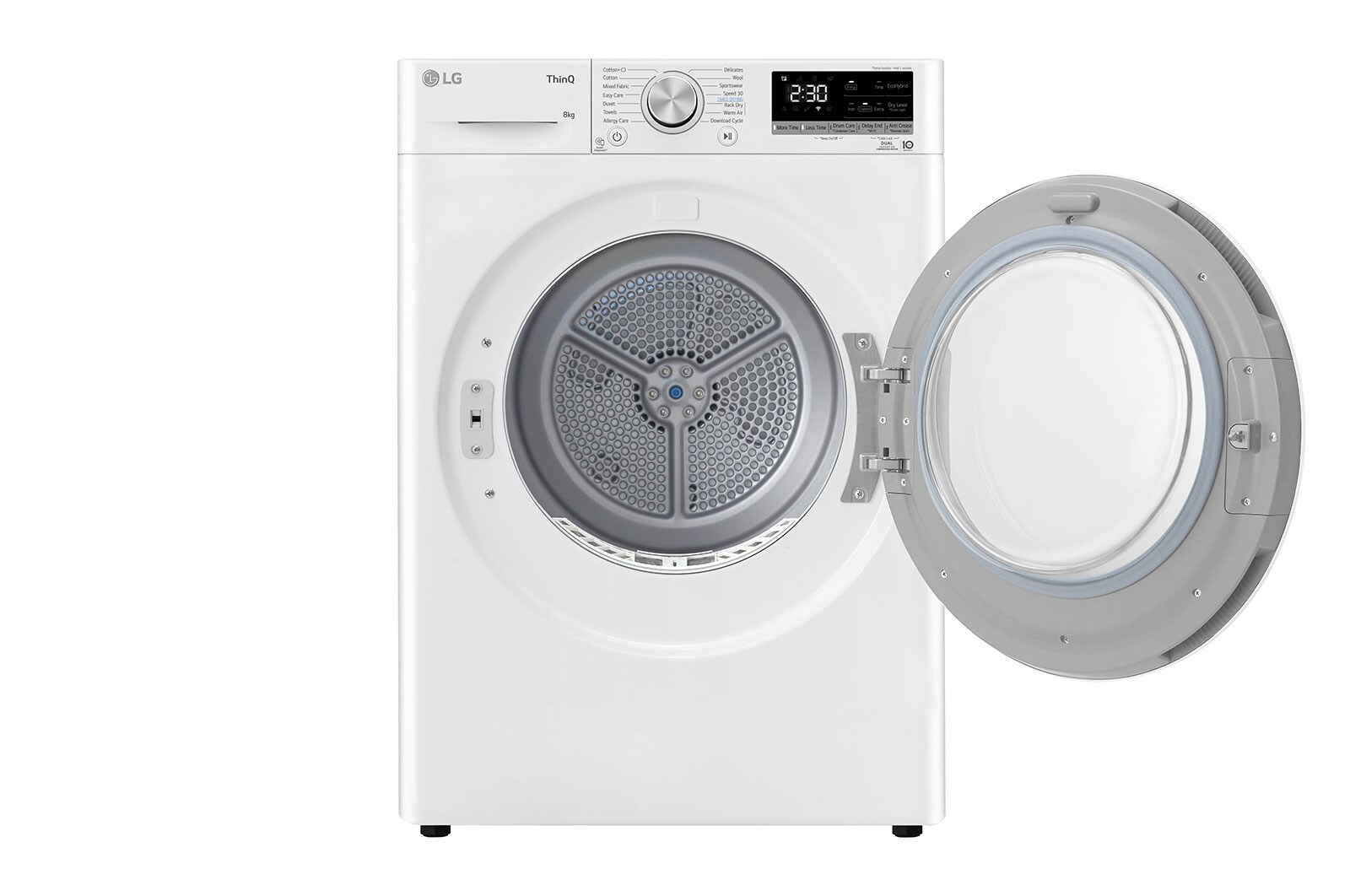 LG 8-kg DUAL Inverter Heat Pump™ -tørretumbler med Eco Hybrid™ og Varmepumpe Teknologi, RH80V9AV7N