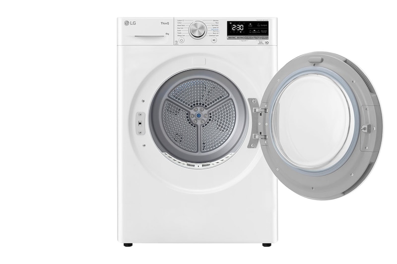 LG 8-kg DUAL Inverter Heat Pump™ -tørretumbler med Eco Hybrid™ og Varmepumpe Teknologi, RH80V9AV7N