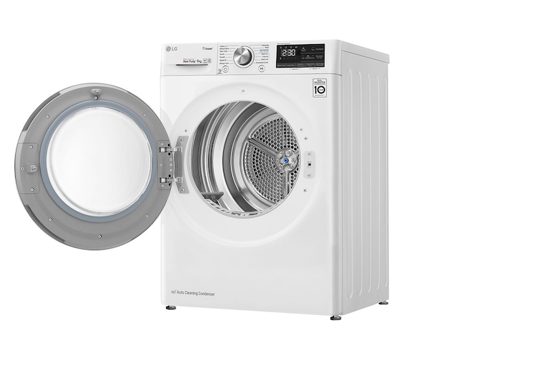 LG 8-kg DUAL Inverter Heat Pump™ -tørretumbler med ™ Eco Hybrid™ og Varmepumpe Teknologi, S0RV708N1W9