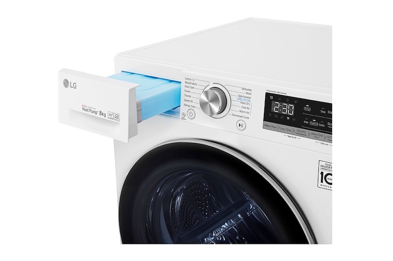 LG 8-kg DUAL Inverter Heat Pump™ -tørretumbler med ™ Eco Hybrid™ og Varmepumpe Teknologi, S0RV708N1W9
