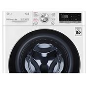 LG 9 kg / 6 kg Kombineret vaskemaskine/tørretumbler(Hvid) - Steam, Energiklasse E, TurboWash™, AI DD™, Smart Diagnosis™ med Wi-Fi, W4DV709H1W