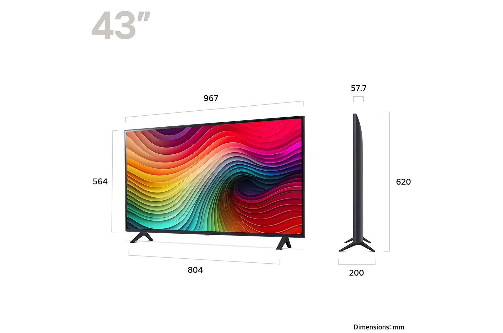 LG 43" NANO 81 - NanoCell AI 4K Smart TV (2024), 43NANO81T6A