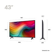 LG 43" NANO 81 - NanoCell AI 4K Smart TV (2024), 43NANO81T6A