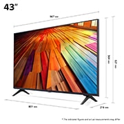 LG 43 tommer LG UHD AI UT80 4K Smart TV 2024, 43UT80006LA