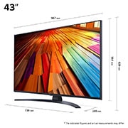 LG 43 tommer LG UHD AI UT81 4K Smart TV 2024, 43UT81006LA