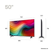 LG 50" NANO 81 - NanoCell AI 4K Smart TV (2024), 50NANO81T6A