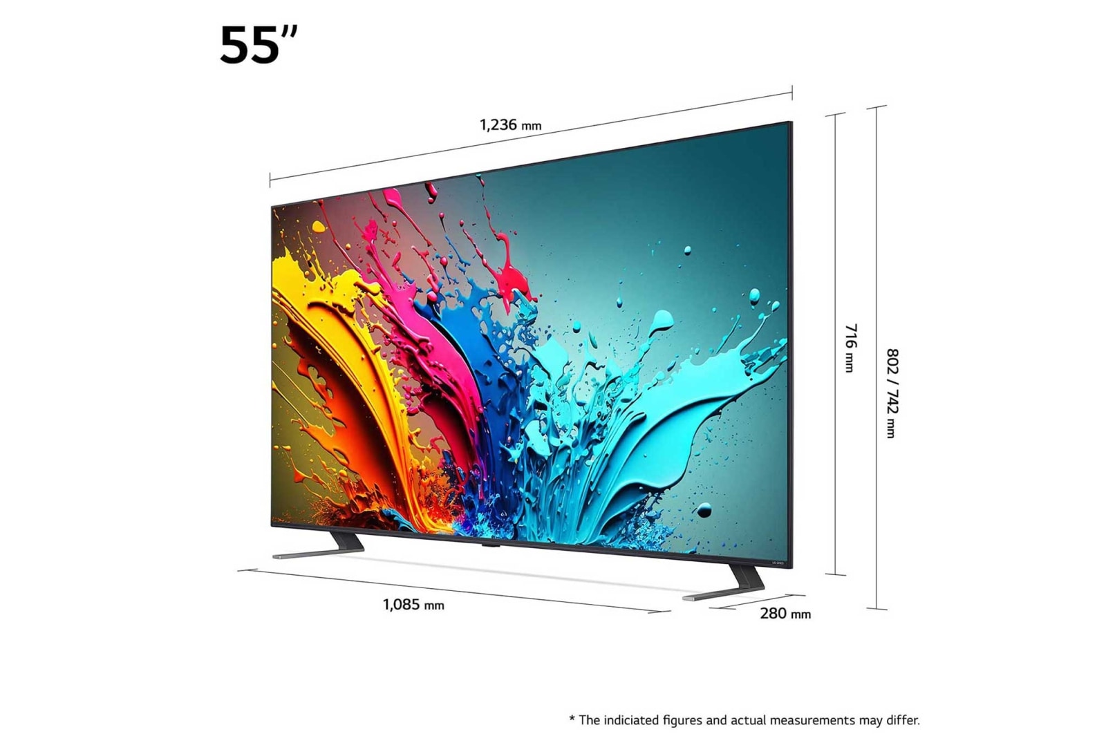 LG 55" QNED AI 85 - 4K Smart TV (2024), 55QNED85T6C