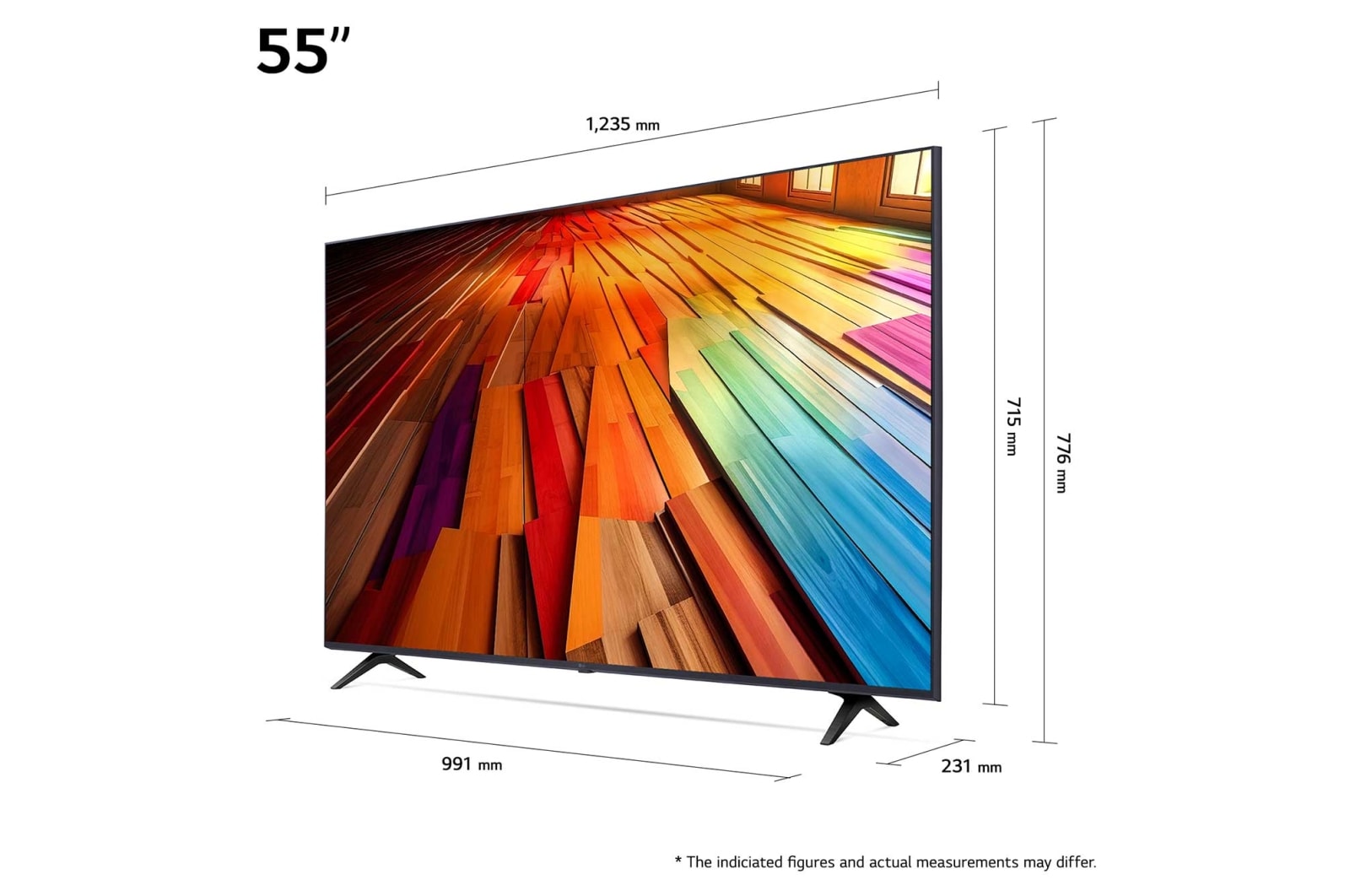 LG 55 tommer LG UHD AI UT80 4K Smart TV 2024, 55UT80006LA