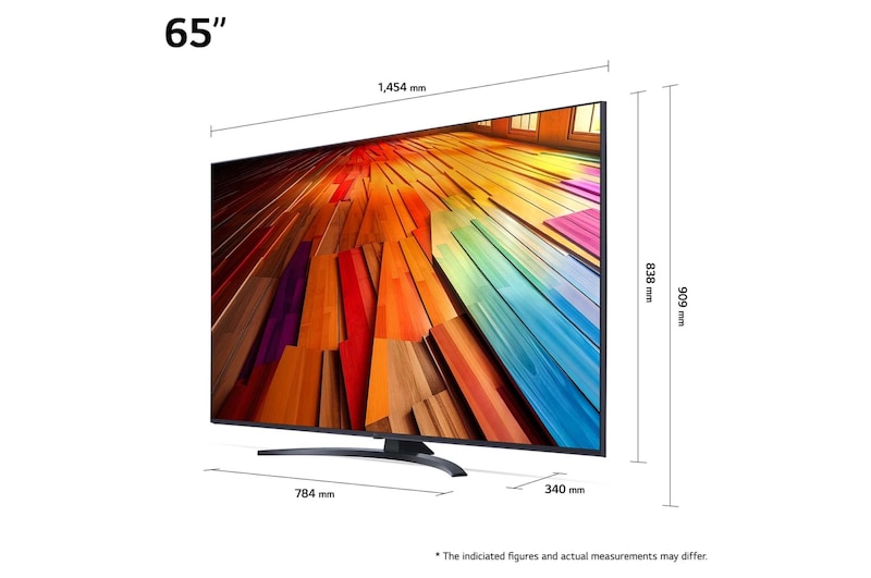 LG 65 tommer LG UHD AI UT81 4K Smart TV 2024, 65UT81006LA